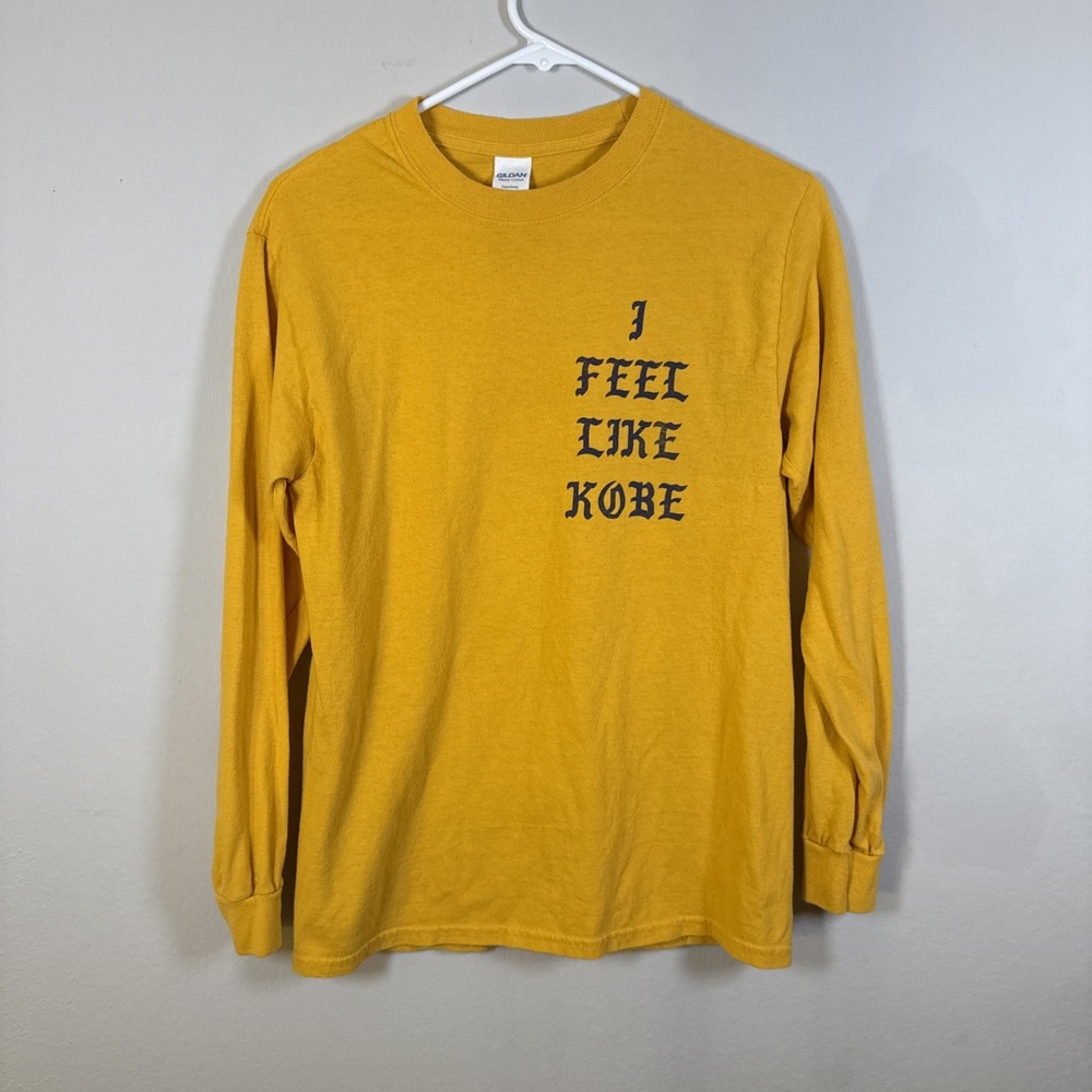 I Feel Like Kobe Mamba Kanye‎ West Long Sleeve Gildan Graphic Shirt Size Small